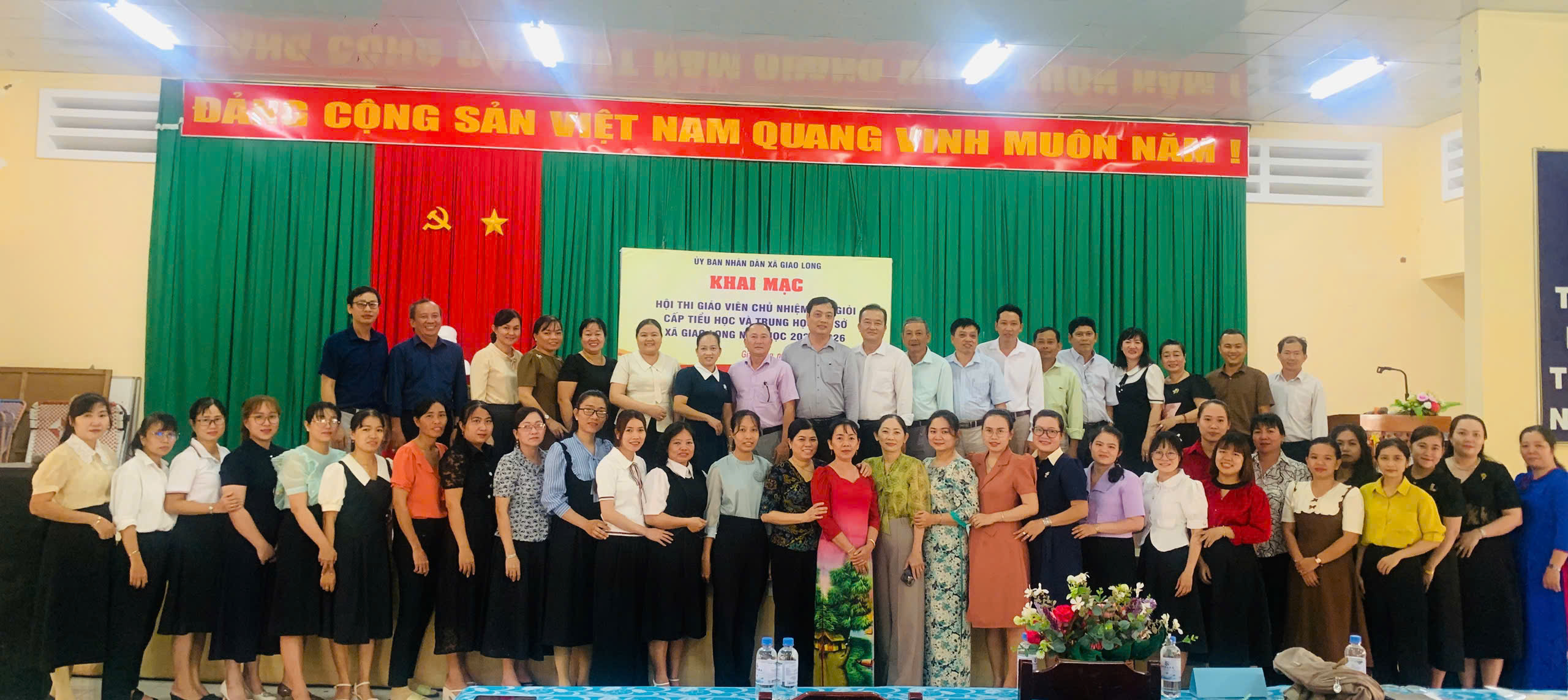Xã Giao Long khai mạc hội thi giáo viên chủ nhiệm lớp giỏi cấp tiểu học và THCS năm học 2025 – 2026
