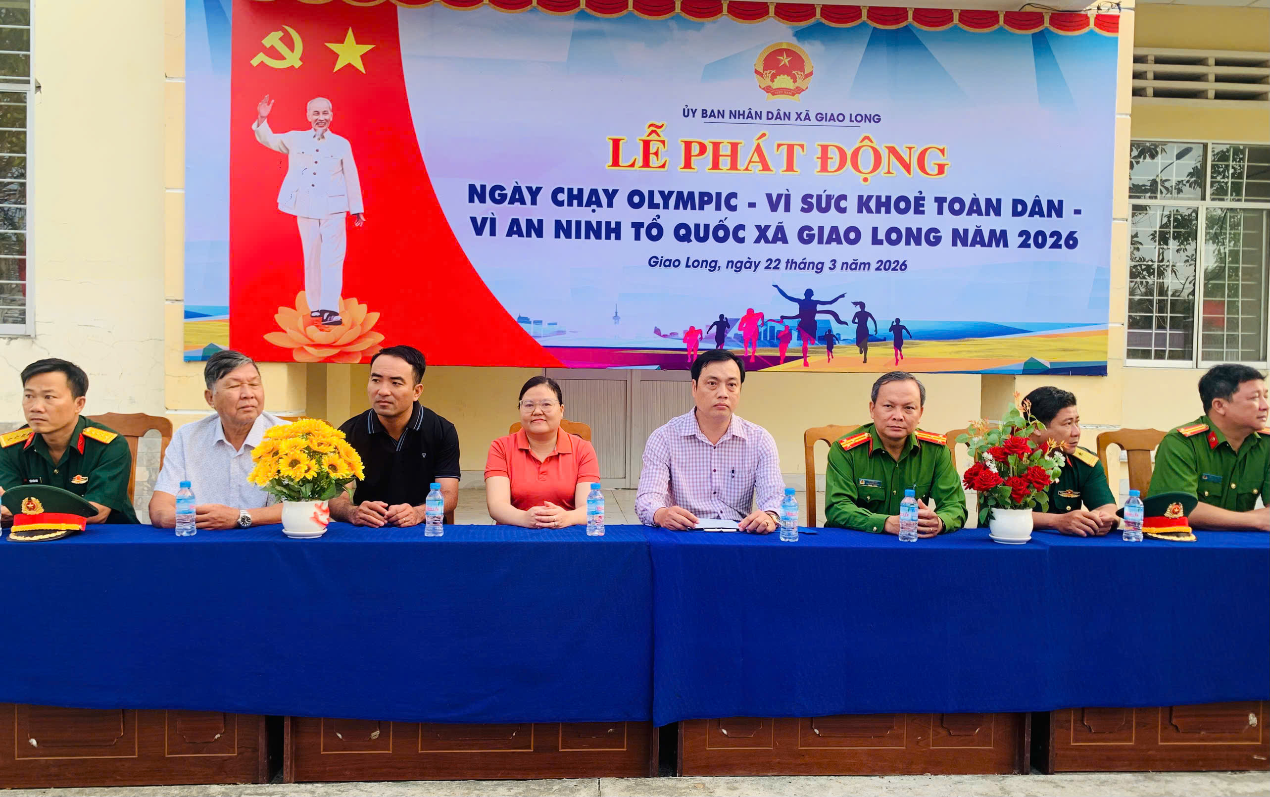 Xã Giao Long tổ chức Ngày chạy Olympic Vì sức khỏe toàn dân năm 2026